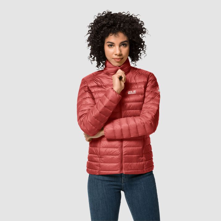 Jack Wolfskin Womens Jwp Down Jacket Coral Red 302765HZW